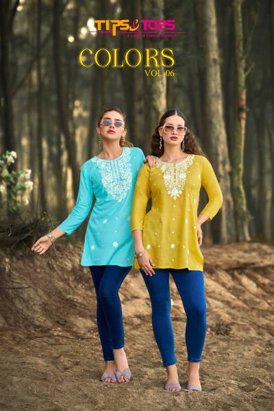 COLORS VOL 06 BY TIPS & TOPS DESIGNER TOP WHOLESALER IN INDIA